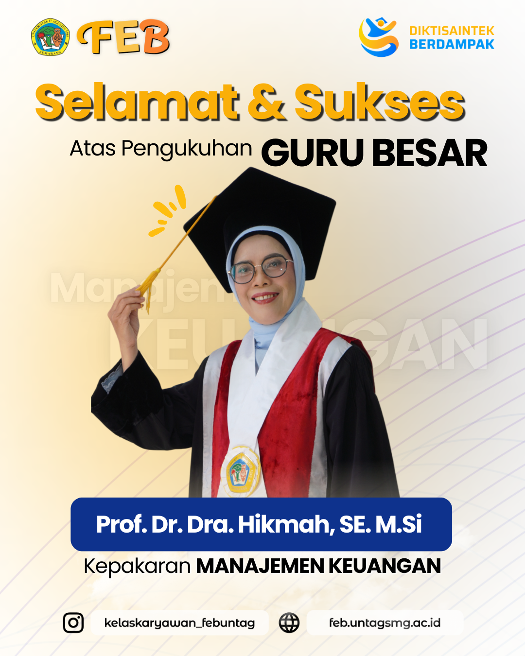 FEB UNTAG SEMARANG TAMBAH 1 PROFESOR LAGI